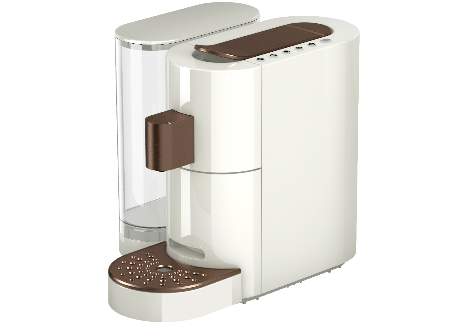K-fee One Verismo Compatible Single Serve 19 Bar Dou-Pressure Coffee/Espresso Machine (Black/Copper)