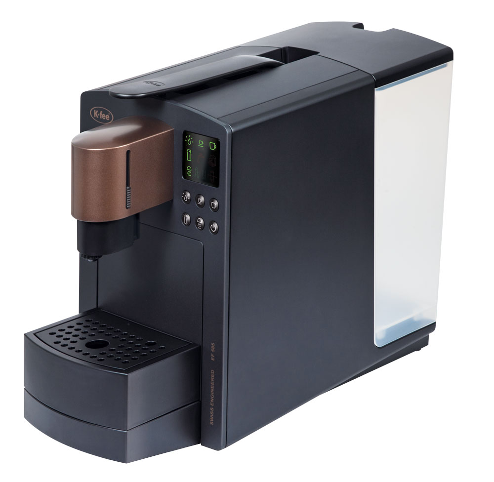 Side view of Grande coffee and espresso maker